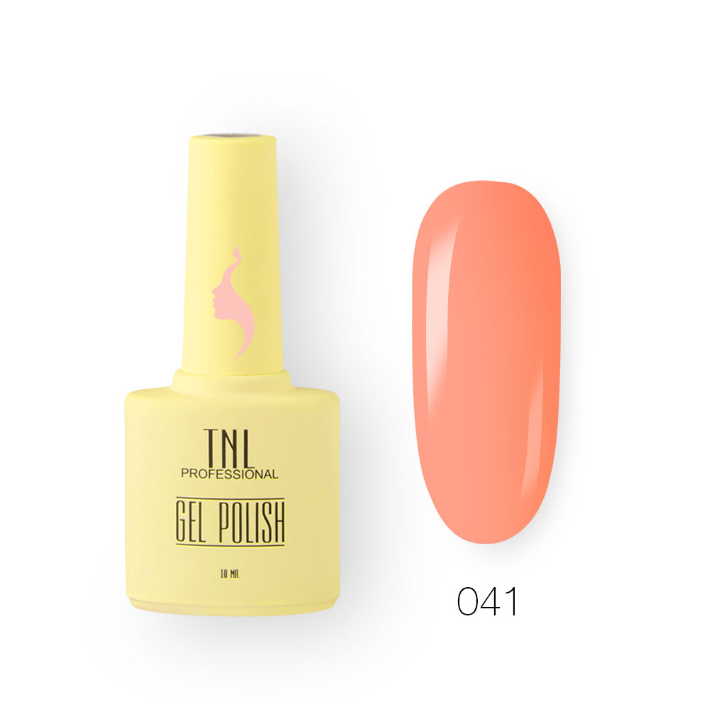 Гель-лак TNL 8 Чувств №041 – тропический персик (10 мл.)