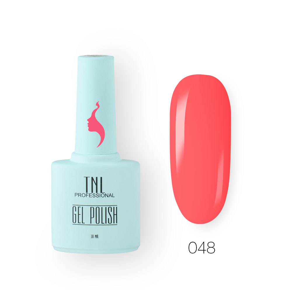 Гель-лак TNL 8 Чувств №048 – калипсовый коралл (10 мл.)