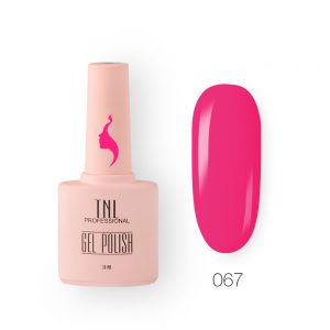 Гель-лак TNL 8 Чувств №067 - яркий малиновый (10 мл.)
