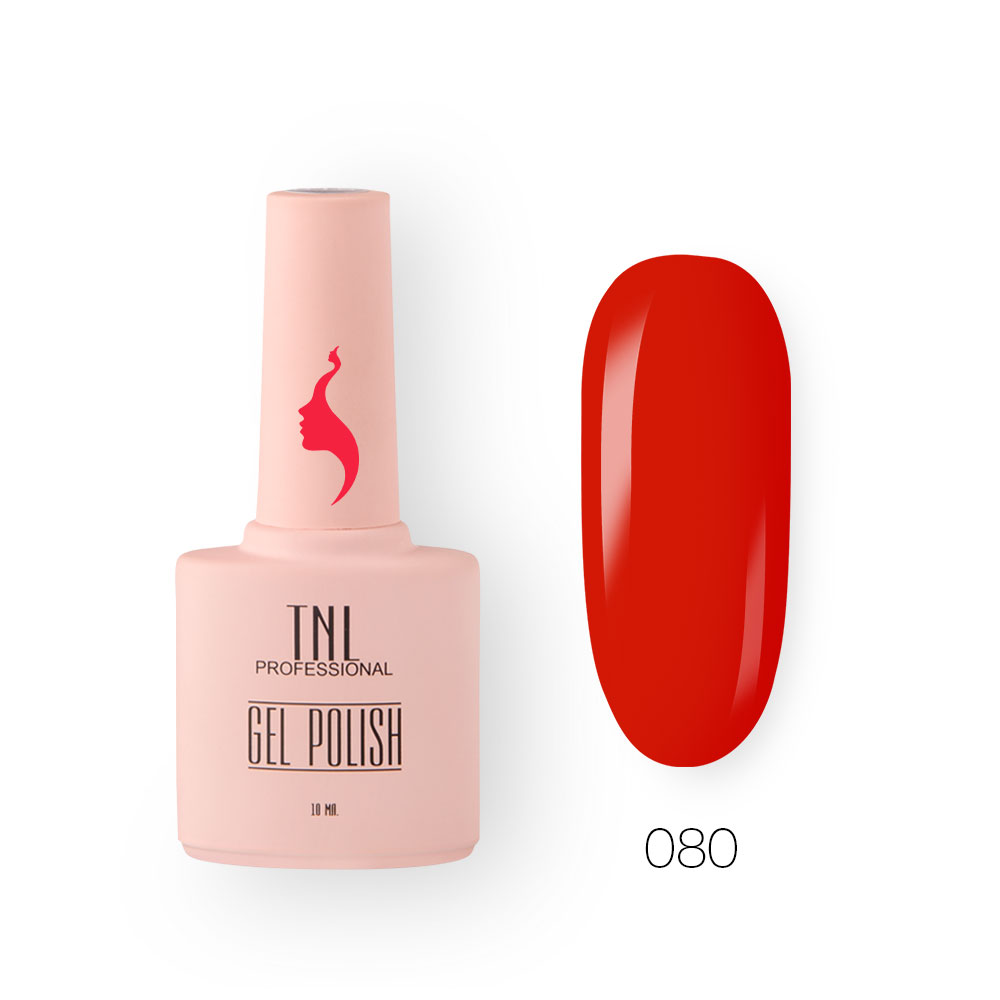 Гель-лак TNL 8 Чувств №080 – алое пламя (10 мл.)