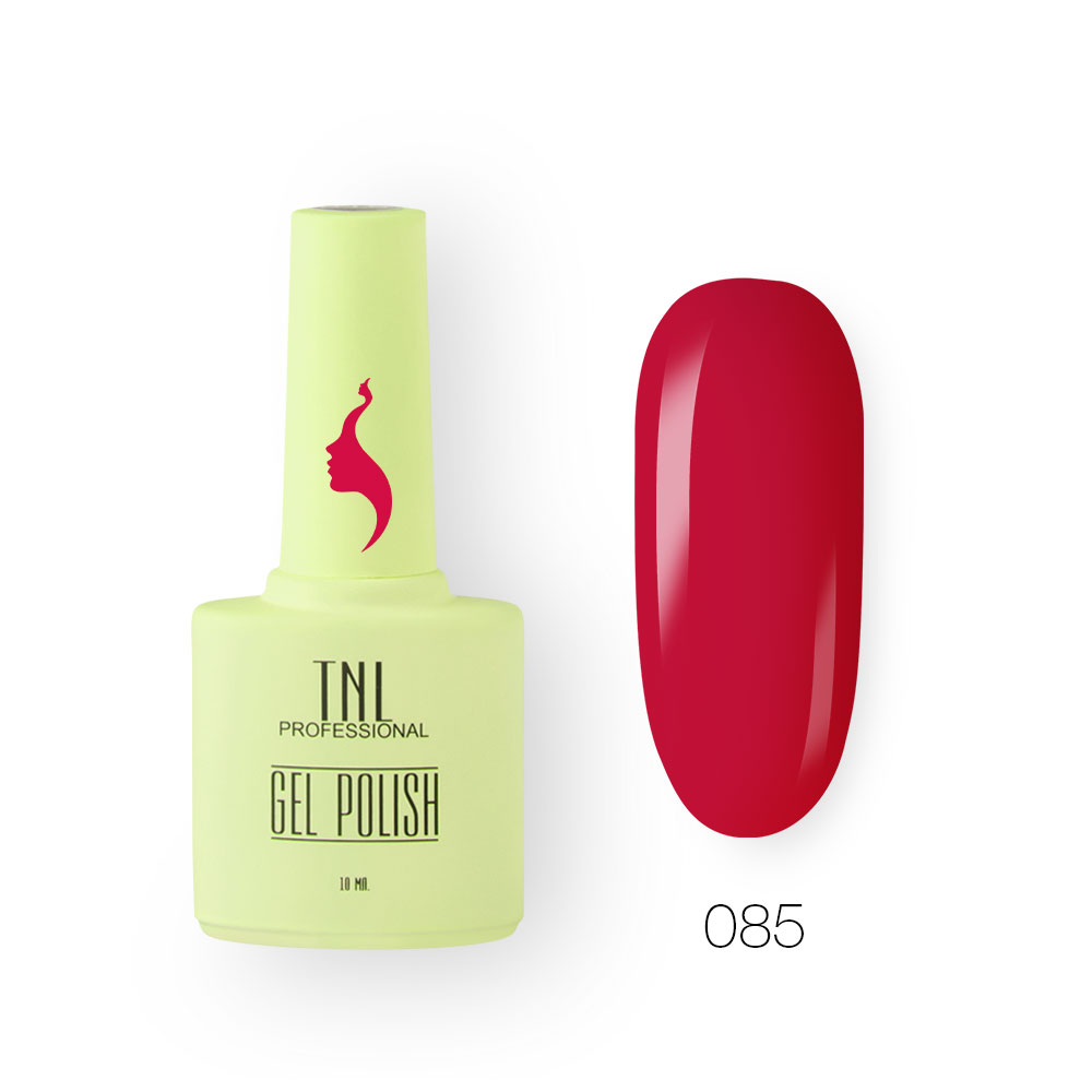 Гель-лак TNL 8 Чувств №085 – красный леденец (10 мл.)