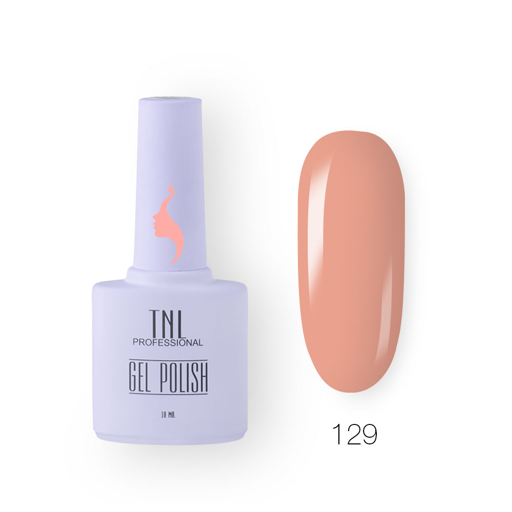 Гель-лак TNL 8 Чувств №129 – пыльный коралл (10 мл.)