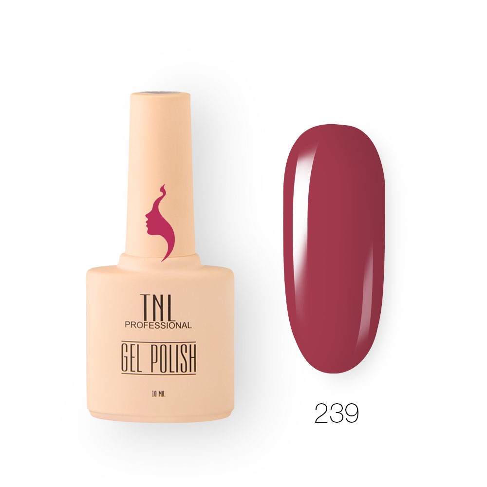 Гель-лак TNL 8 Чувств №239 – клюквенный морс (10 мл.)
