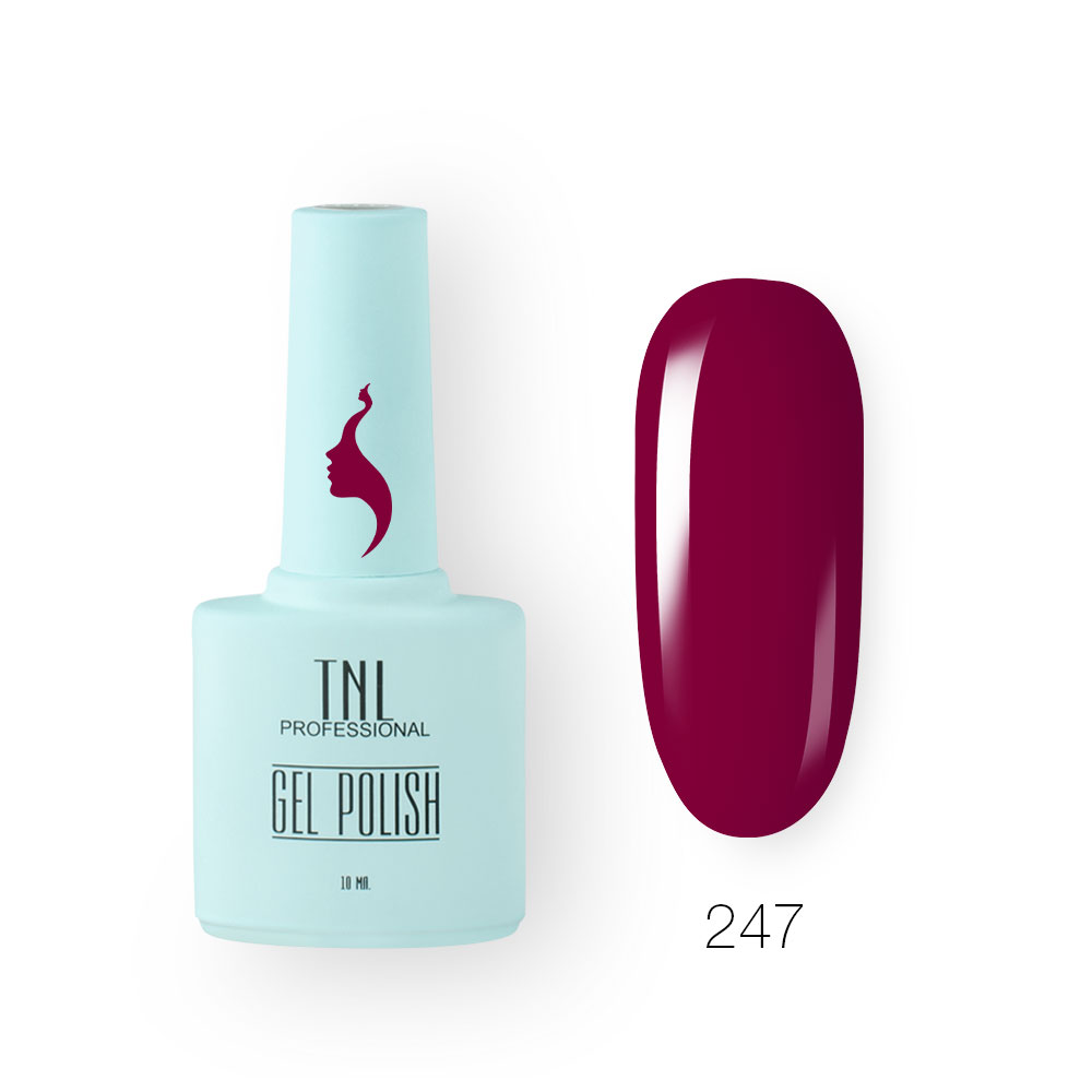 Гель-лак TNL 8 Чувств №247 – малиновое сияние (10 мл.)