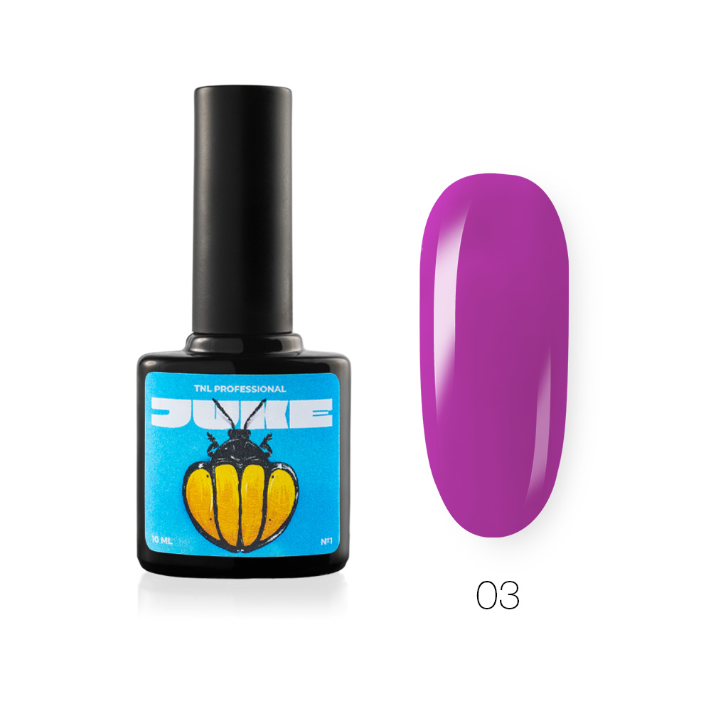 Гель-лак TNL  JUKE №03 –  розовая стрекоза (10 мл.)