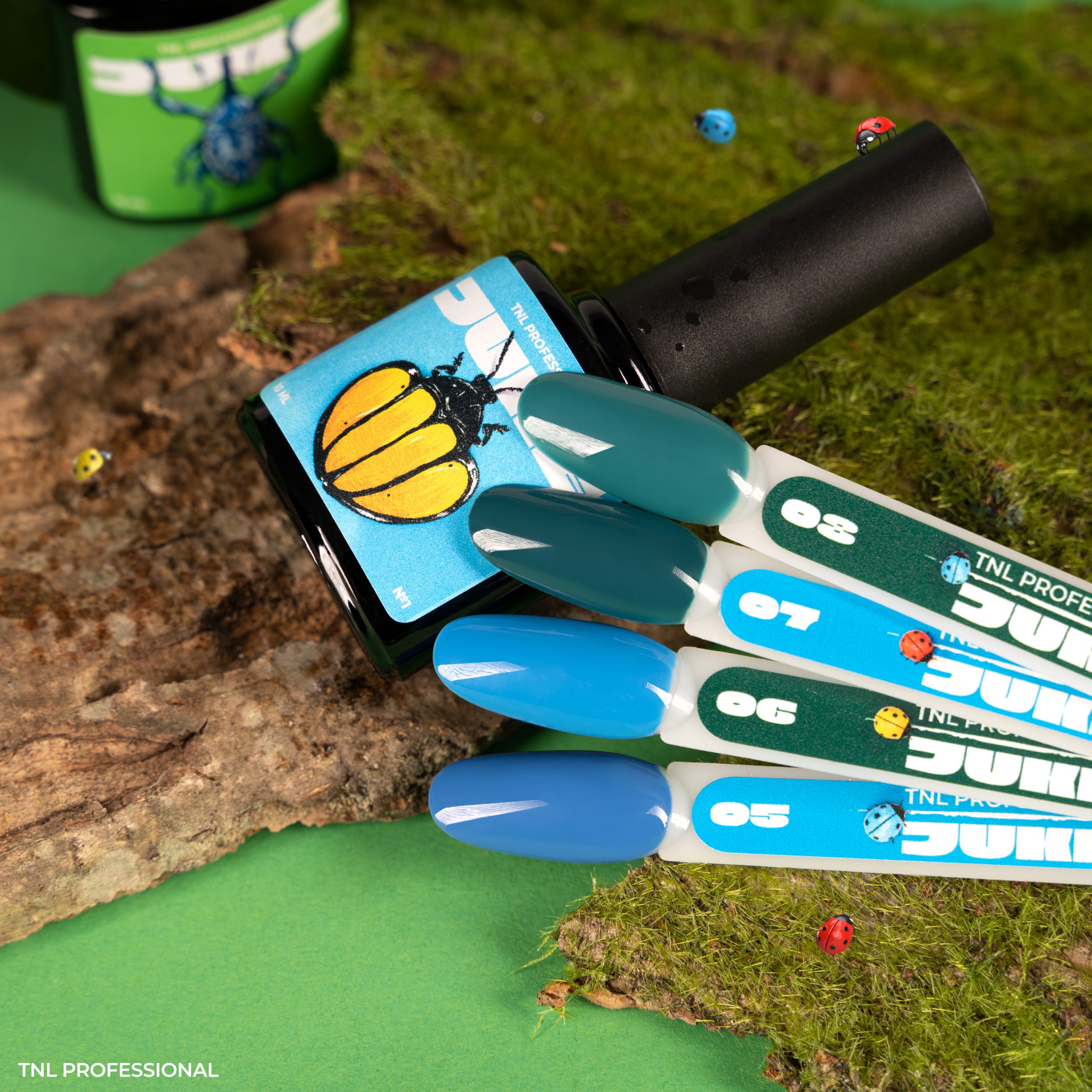 Гель-лак TNL  JUKE №06 – голубая златоглазка (10 мл.)