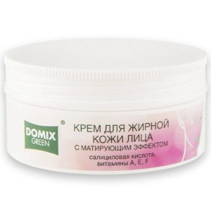 75 мл Крем для жирной кожи лица с матирующим эффектом с салициловой кислотой, витаминами A, E, F