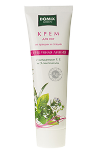 100 мл Крем для ног от трещин и ссадин с витаминами А, E, F, D-пантенолом и наносеребром