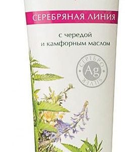 100 мл Крем для снятия усталости и отечности с чередой и камфорным маслом и наносеребром