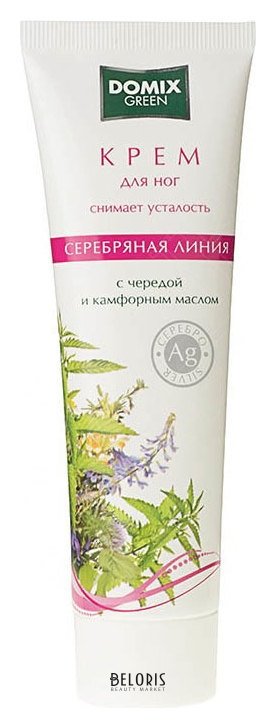 100 мл Крем для снятия усталости и отечности с чередой и камфорным маслом и наносеребром