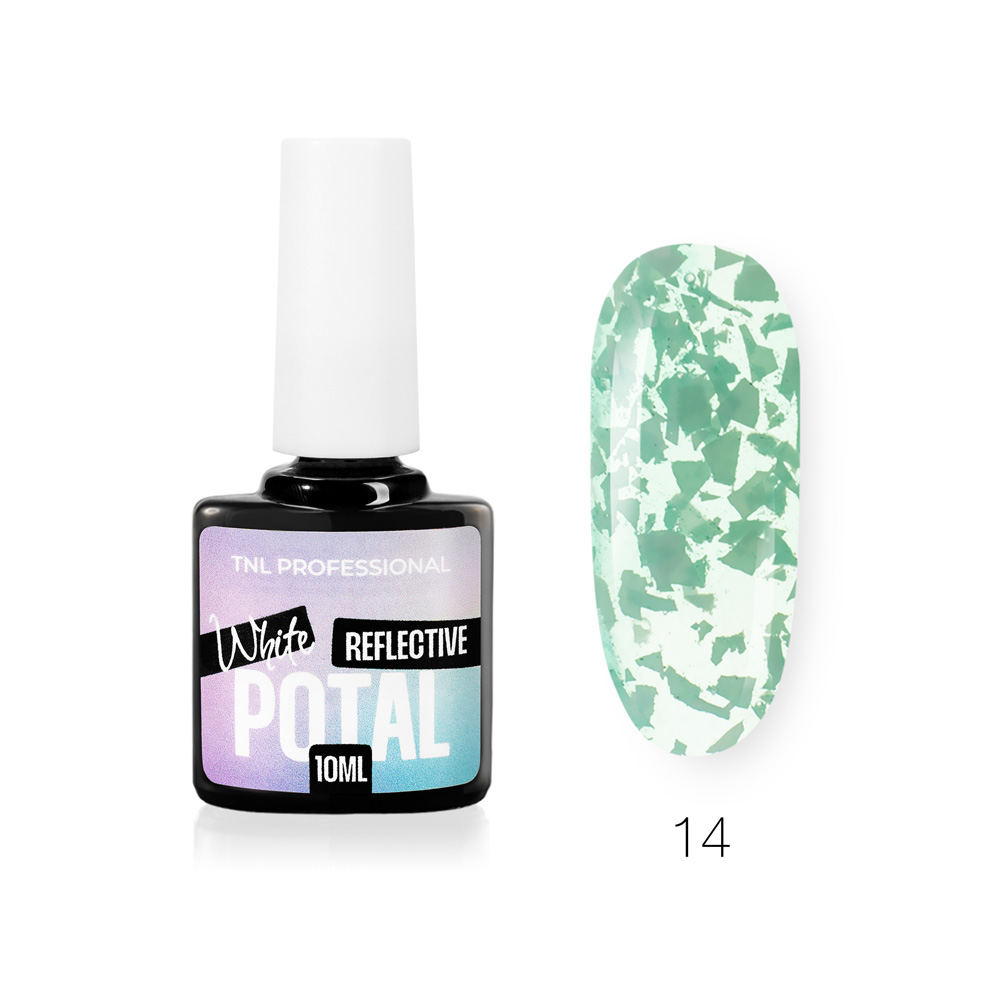 Гель-лак TNL White Potal № 14 – нефритовый (10 мл.)
