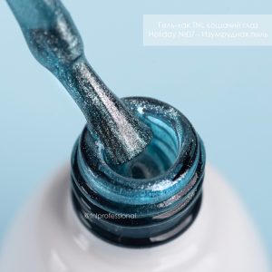 Гель-лак TNL кошачий глаз Holiday №07 – Изумрудная пыль (7 мл.)