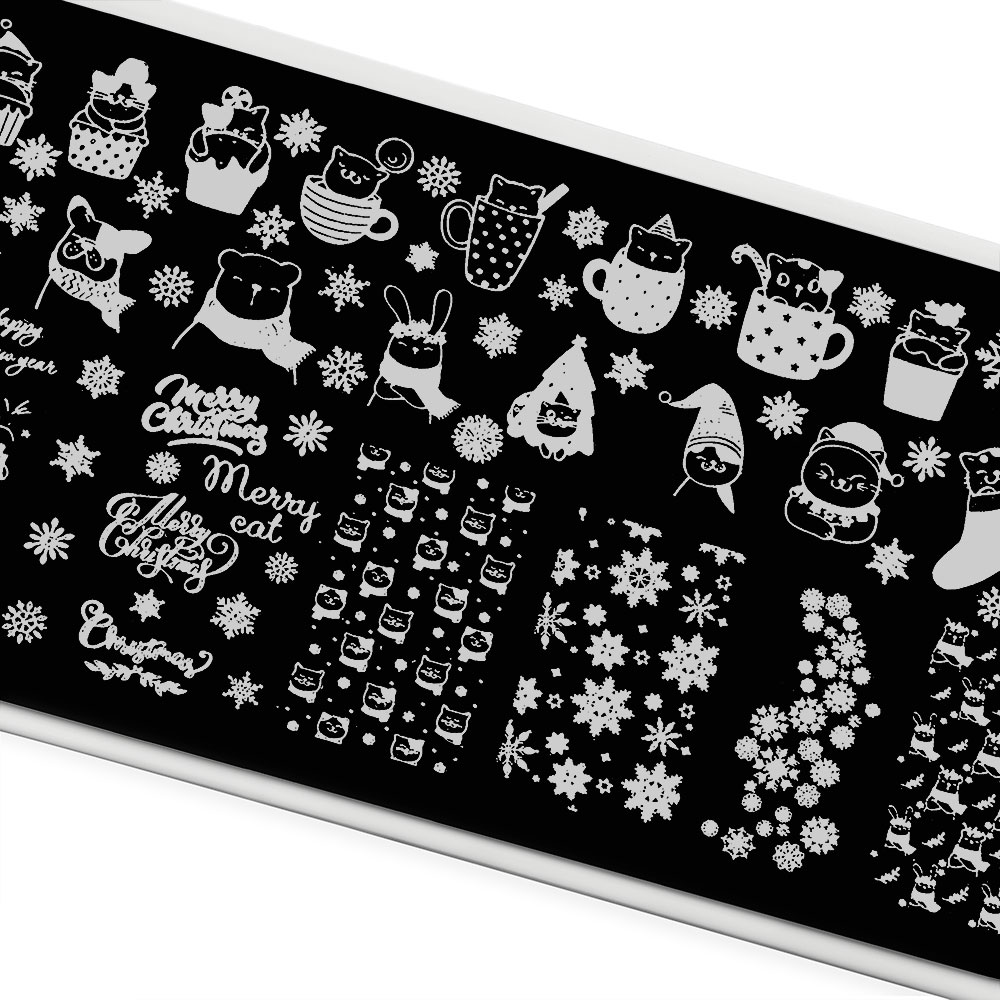 Пластина для стемпинга TNL Premium – Animal christmas (102)