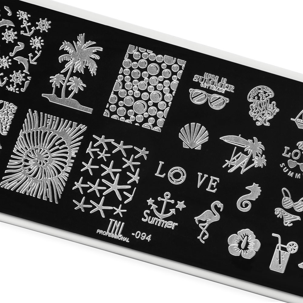 Пластина для стемпинга TNL Premium – tropical mood (094)