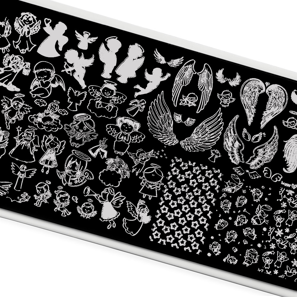 Пластина для стемпинга TNL Premium – На крыльях любви (111)