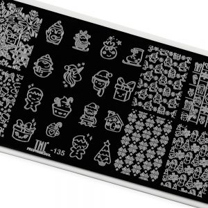 Пластина для стемпинга TNL Premium – Новогодняя сказка (135)