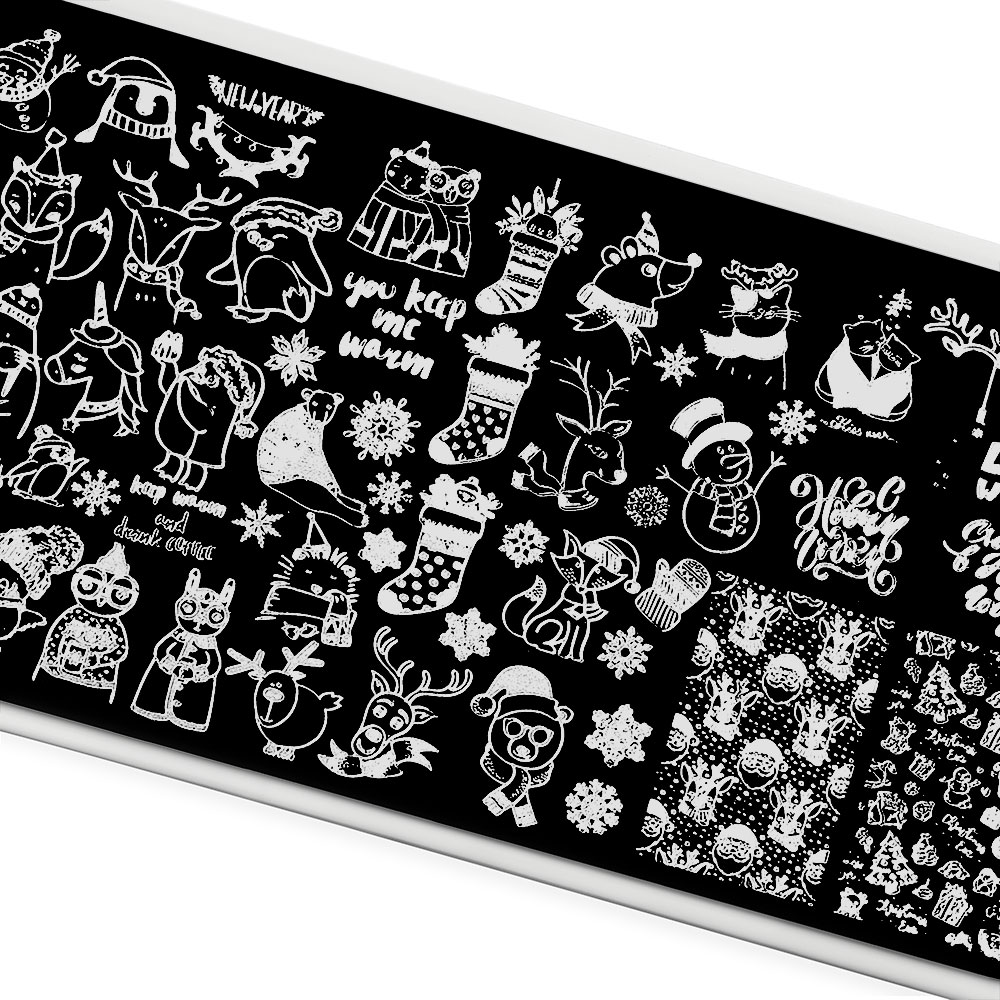 Пластина для стемпинга TNL Premium – Рождество в лесу (106)