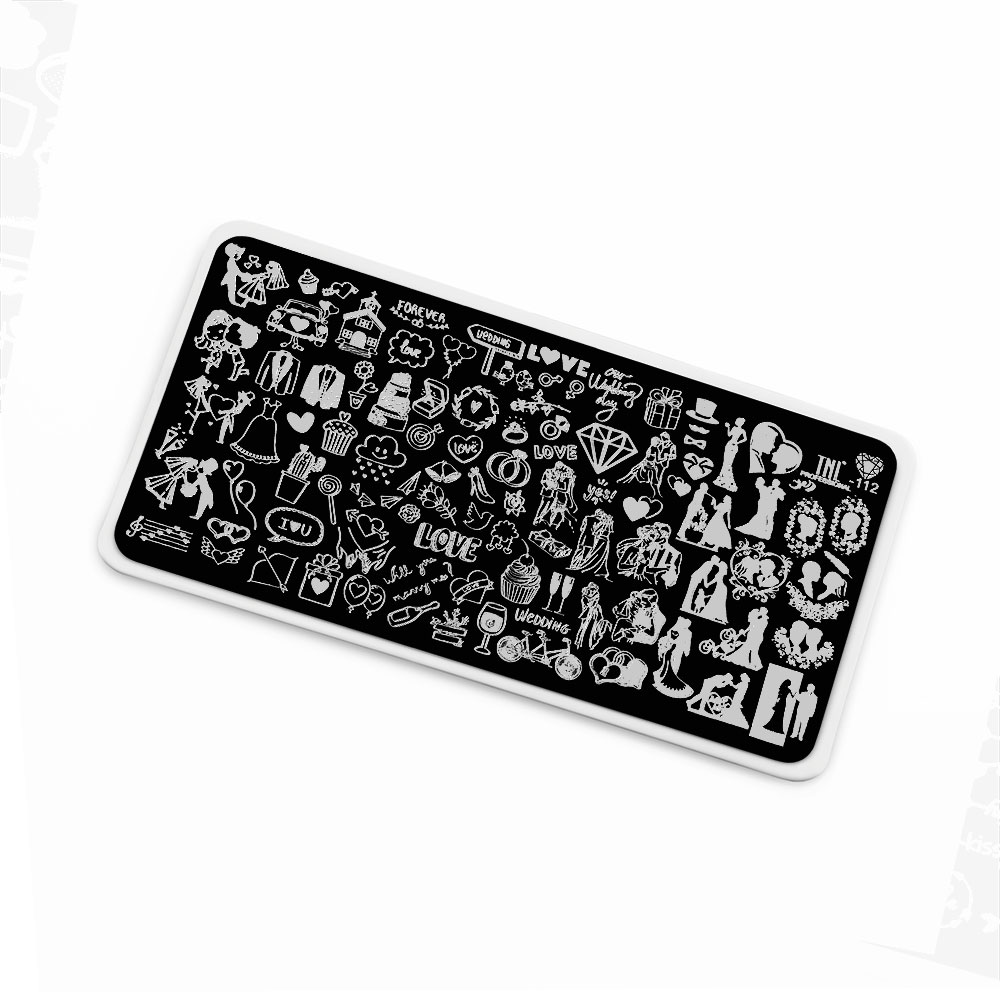 Пластина для стемпинга TNL Premium – Свадьба мечты (112)