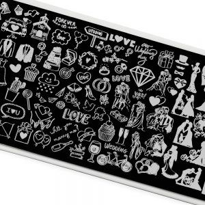 Пластина для стемпинга TNL Premium – Свадьба мечты (112)