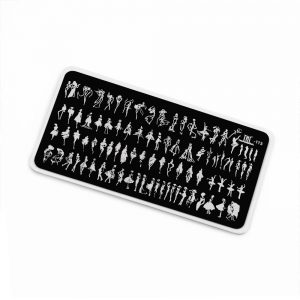 Пластина для стемпинга TNL Premium - Силуэт незнакомки (113)