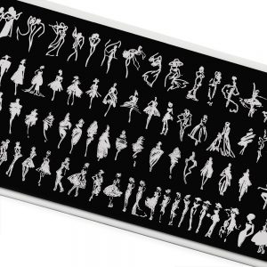 Пластина для стемпинга TNL Premium – Силуэт незнакомки (113)