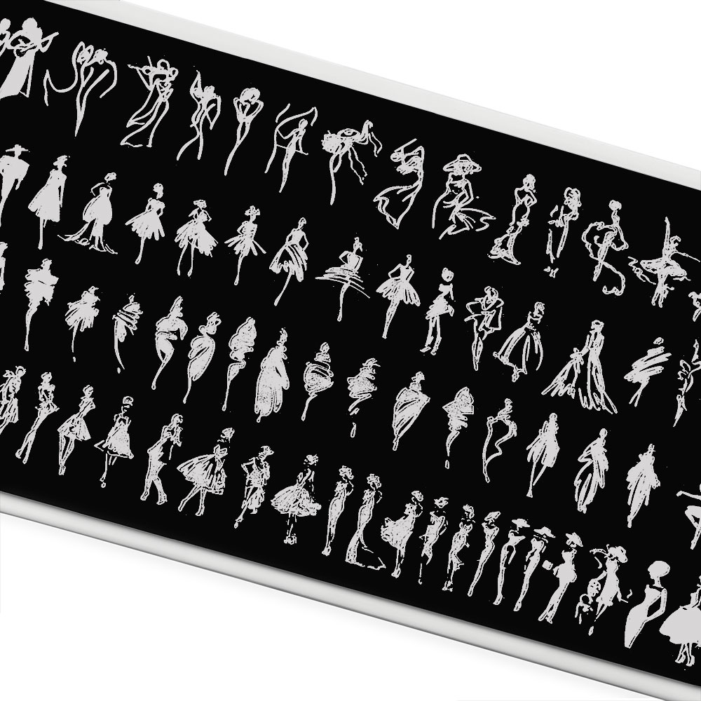 Пластина для стемпинга TNL Premium – Силуэт незнакомки (113)