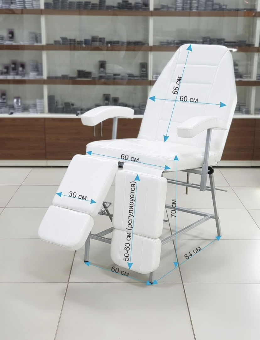 Кресло педикюрное “Люкс”, белое